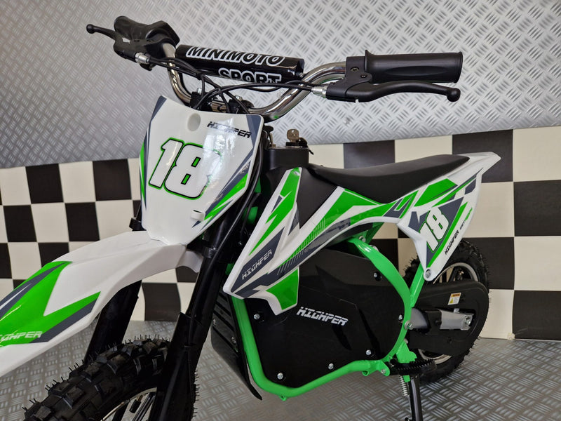 Elektrisk crossmotorcykel 36V til børn – grøn