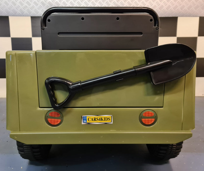 Jeep Willys 12V elbil til børn med fjernbetjening