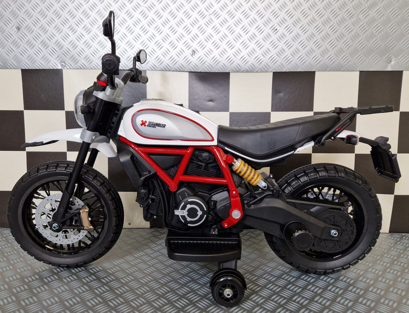 Ducati Scrambler 12V elmotorcykel til børn