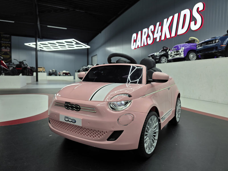 Fiat 500 12V elbil til børn – pink