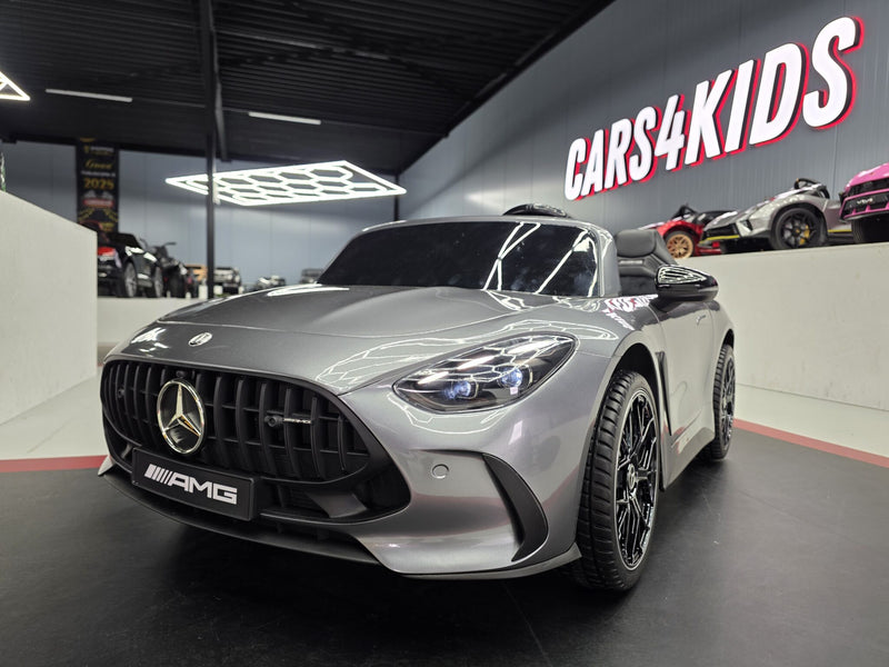 Mercedes-Benz GT63 24V elbil til børn – 2 personer, metallic grå