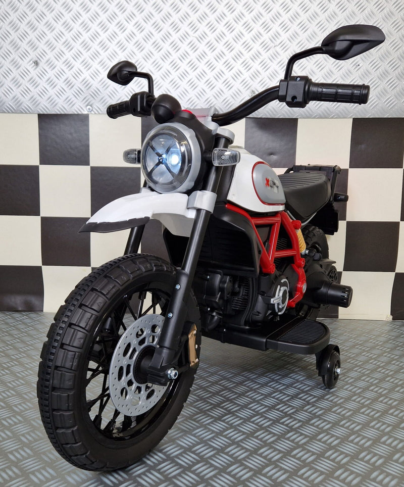 Ducati Scrambler 12V elmotorcykel til børn