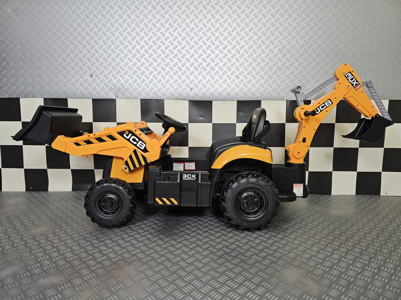 JCB Sitemaster 12V børnetraktor med skovl