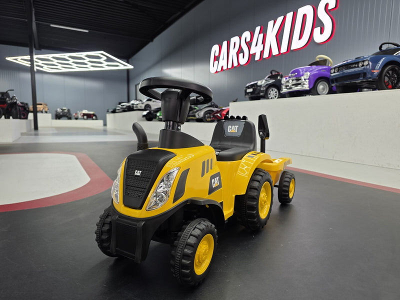 Caterpillar gåbil med anhænger til børn
