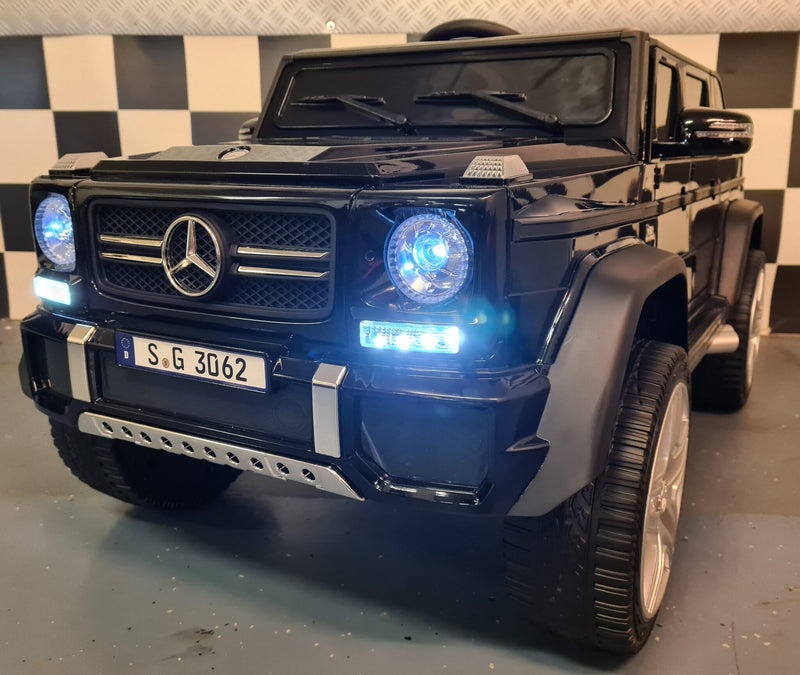 Mercedes-Maybach G650 12V elbil til børn – metallic sort