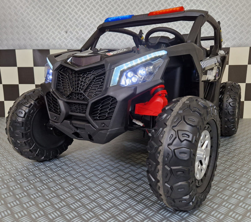 Politibuggy 24V elbil til børn – 2 personer