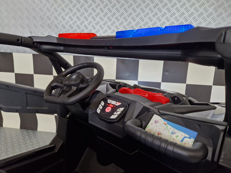 Politibuggy 24V elbil til børn – 2 personer