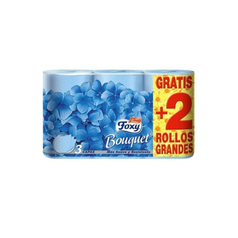 Toiletpapir Foxy Bouquet 3 lag 6 Dele