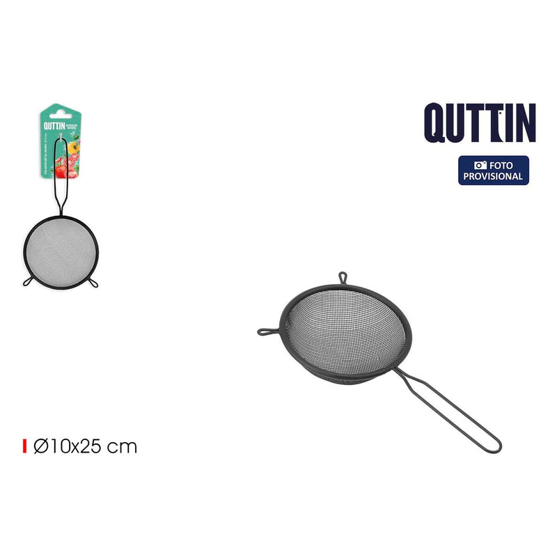 Dørslag Quttin Sort Metal Ø 10 cm (24 enheder)