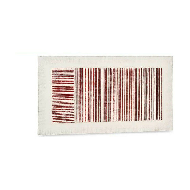 Lærred Gift Decor Hvid Pink Striber Med relief 110 x 60 x 2,5 cm (2 enheder)