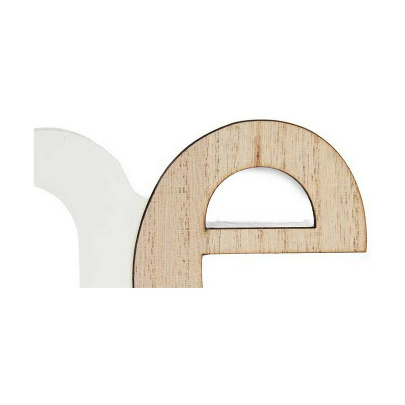 Fotoramme Gift Decor Home Hvid Brun Træ MDF (6 enheder)