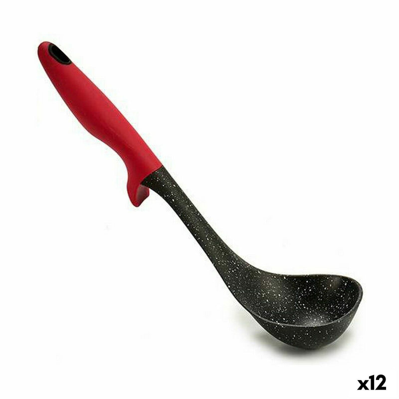 Øse Sort Rød Nylon 7 x 30 x 9 cm (12 enheder)