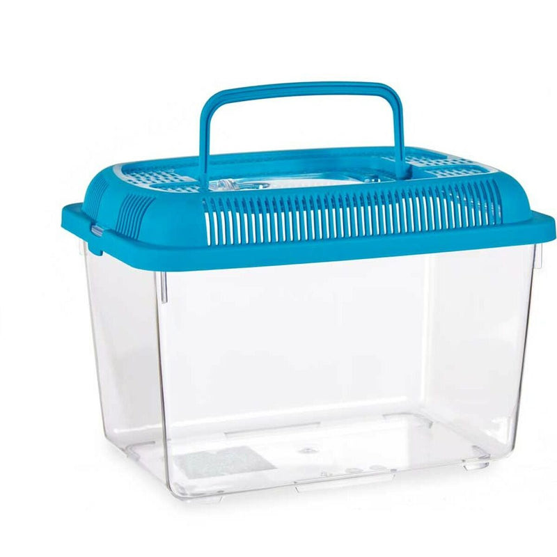 Akvarium Mascow Blå Plastik 3 L 17 x 16 x 24 cm Med håndtag Medium (12 enheder)
