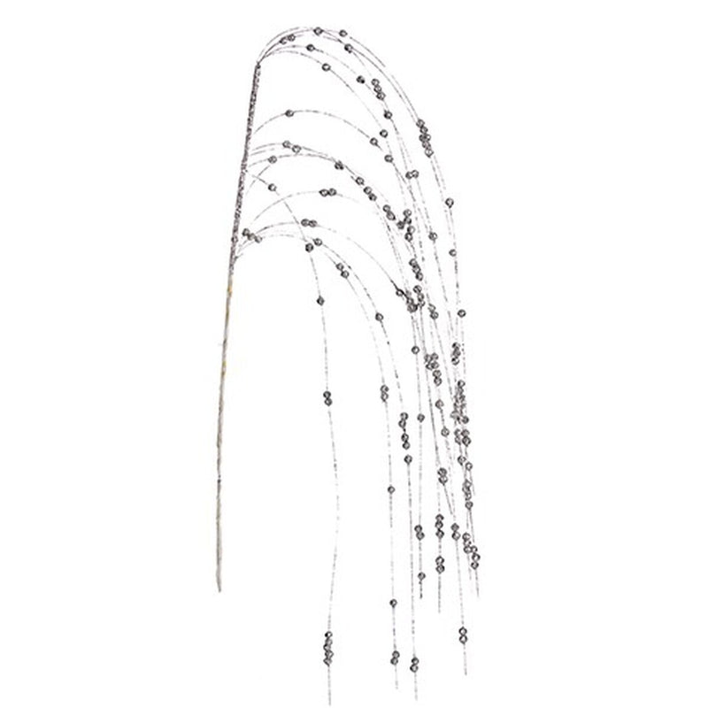 Gren Krist+ Sølvfarvet Kugler 100 x 3 x 5 cm (24 enheder)