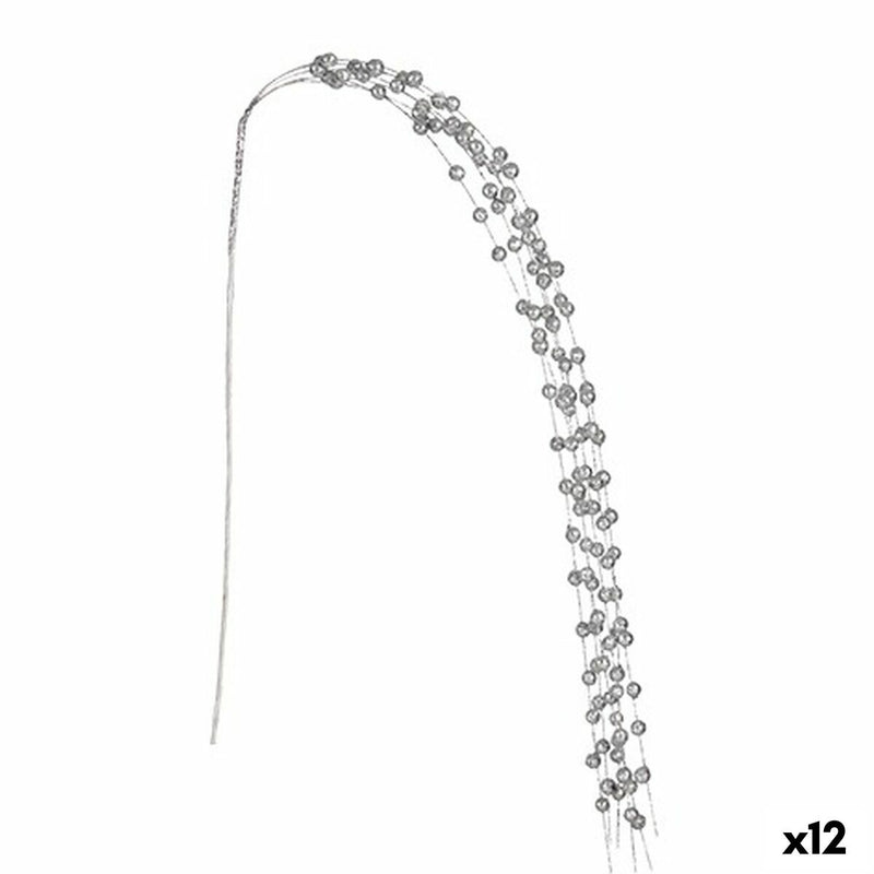 Gren Krist+ Sølvfarvet Bolde 140 cm (12 enheder)