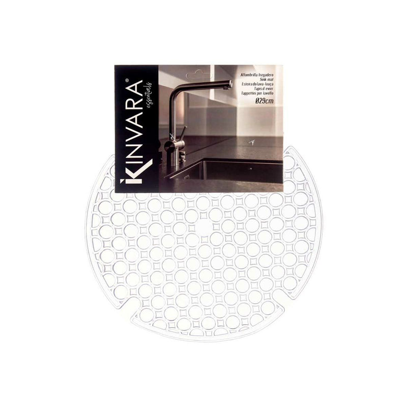 Skridsikker Måtte Kinvara Gennemsigtig Plastik 29 x 0,1 x 29 cm Vask (12 enheder)