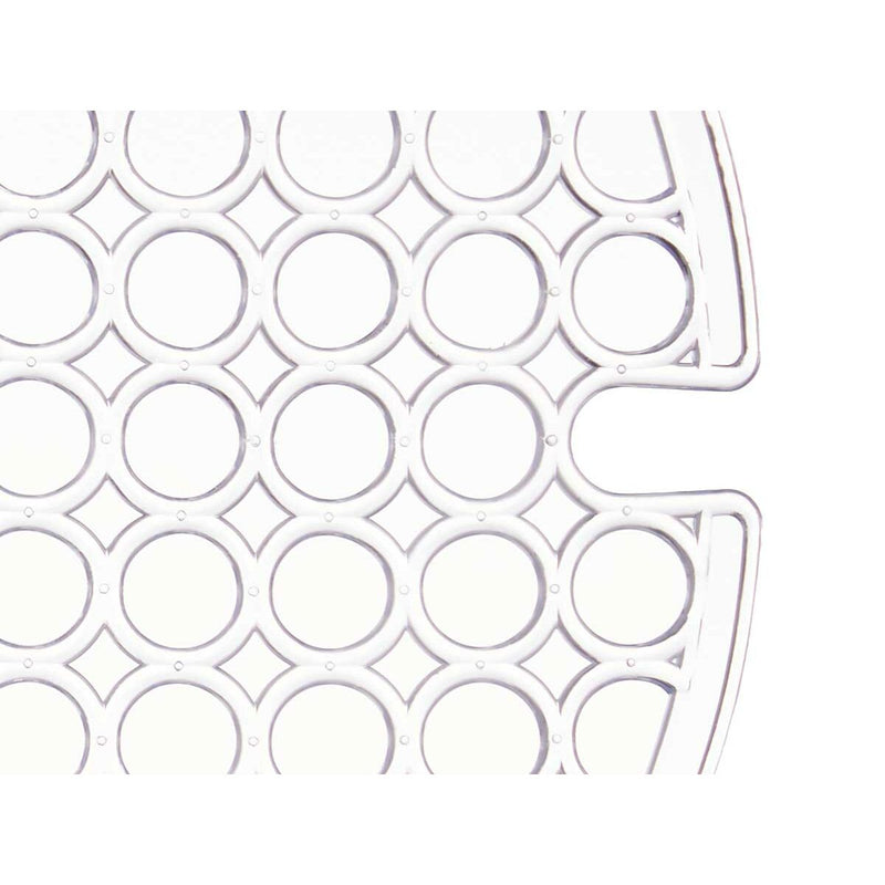 Skridsikker Måtte Kinvara Gennemsigtig Plastik 29 x 0,1 x 29 cm Vask (12 enheder)