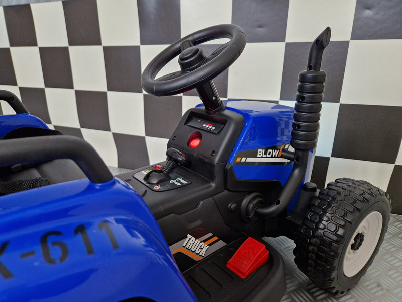 Børnetraktor 12V med anhænger
