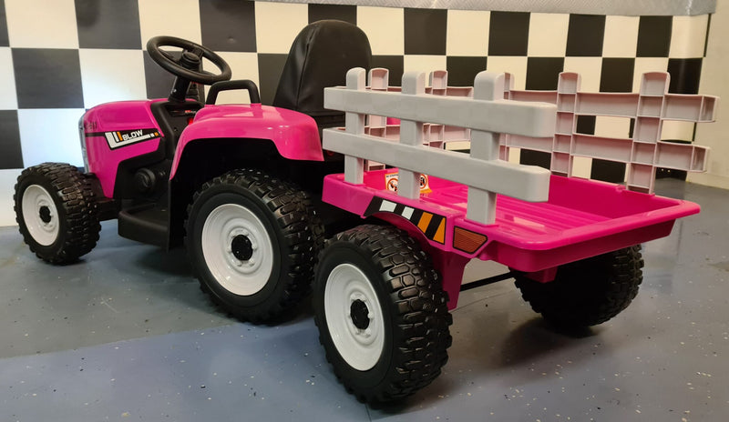 Børnetraktor 12V med anhænger