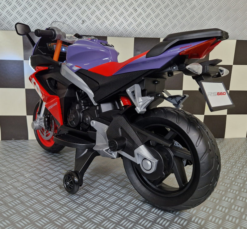 Aprilia RS 660 12V elmotorcykel til børn