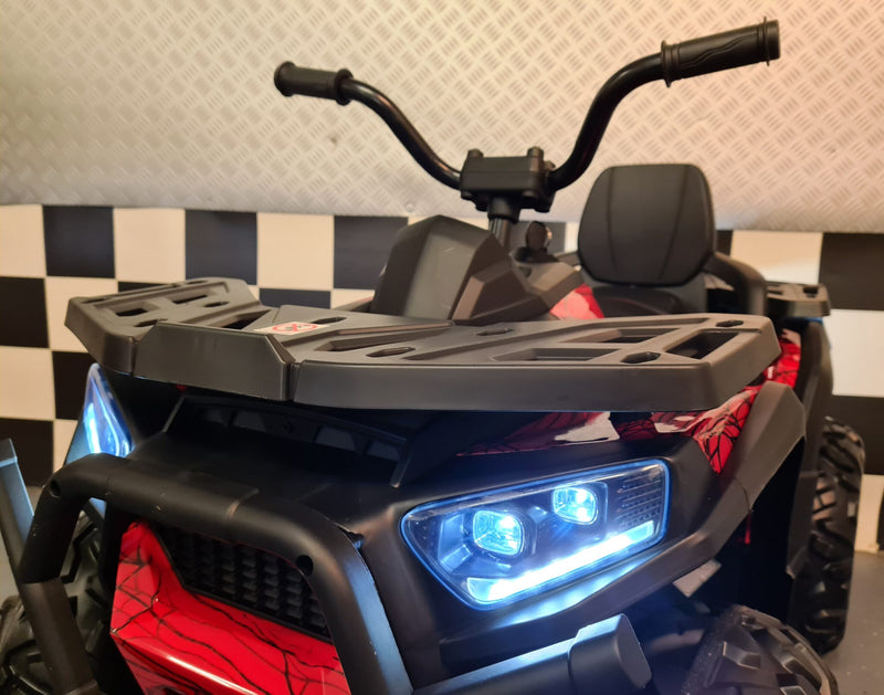 Spider 12V børnequad – rød