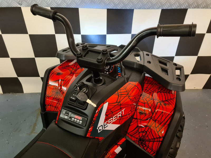Spider 12V børnequad – rød