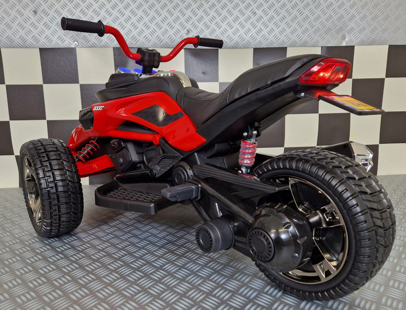 Spyder 12V elmotorcykel til børn – rød
