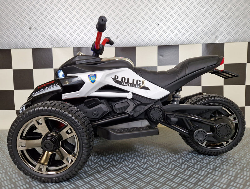 Spyder politimotorcykel 12V til børn