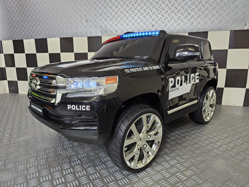 Toyota Land Cruiser politibil 24V elbil til børn