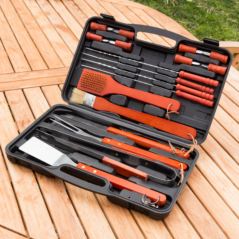 Lille Kuffert til Grill Barbecase InnovaGoods 18 Dele