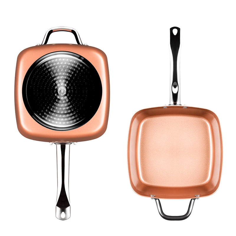 Copper 5 i 1 Multifunktionelt Stegepande Sæt Coppans InnovaGoods 4 Dele