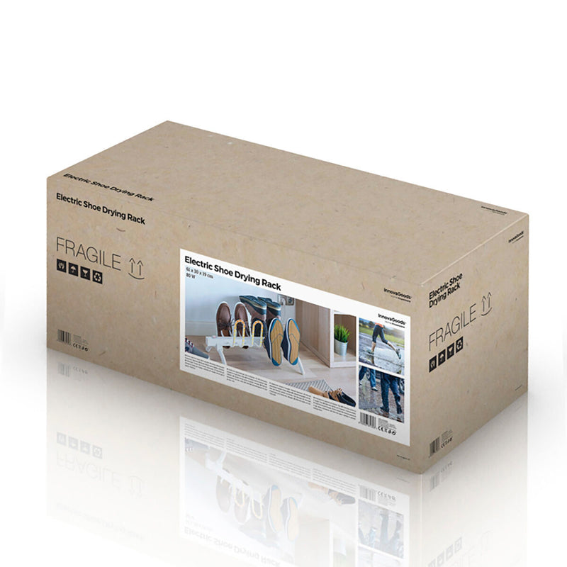Elektrisk Skotørrestativ InnovaGoods   80 W 4 par Hvid Metal Aluminium (Refurbished B)