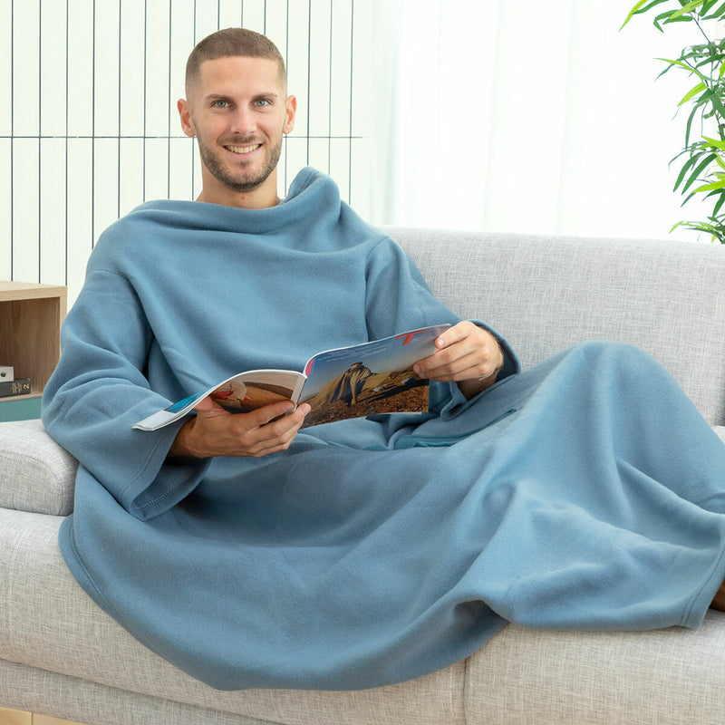 Enkelt krammetæppe med centreret lomme Faboulazy InnovaGoods