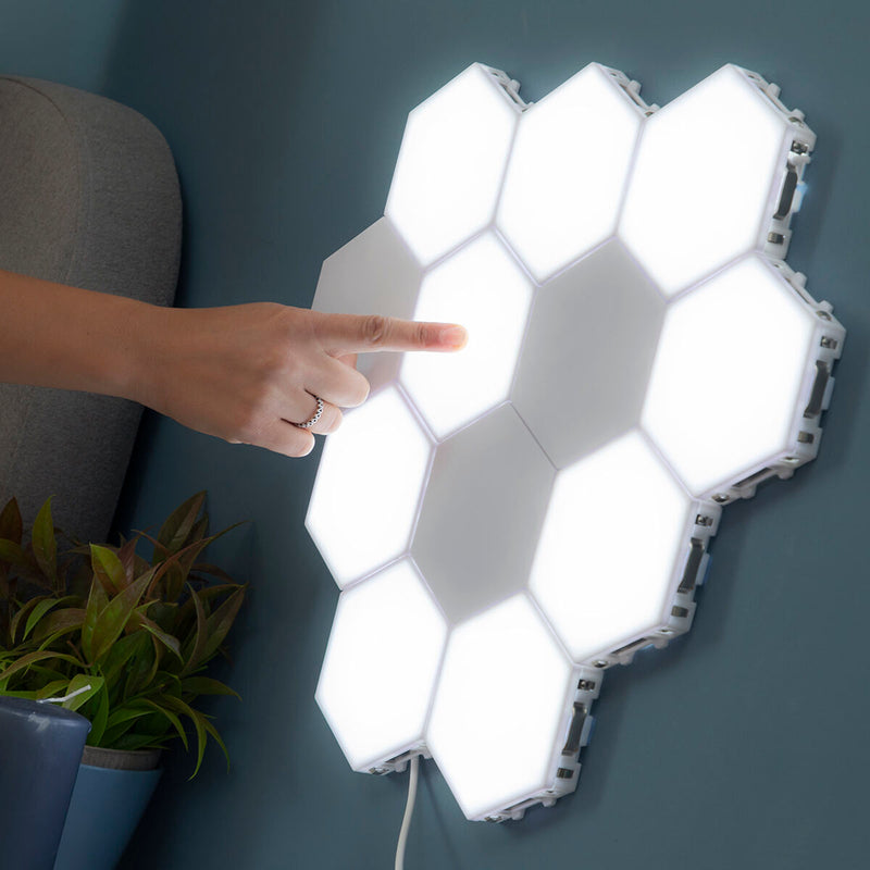 Sæt med Modulære magnetiske og touch LED-paneler Tilight InnovaGoods (Pakke med 3)