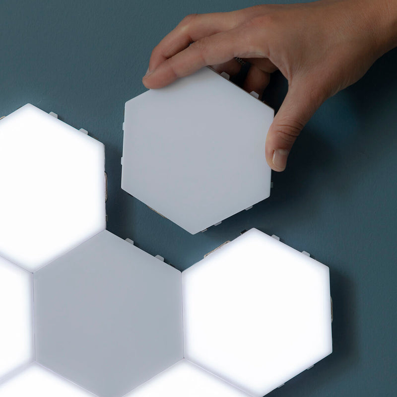 Sæt med Modulære magnetiske og touch LED-paneler Tilight InnovaGoods (Pakke med 3)