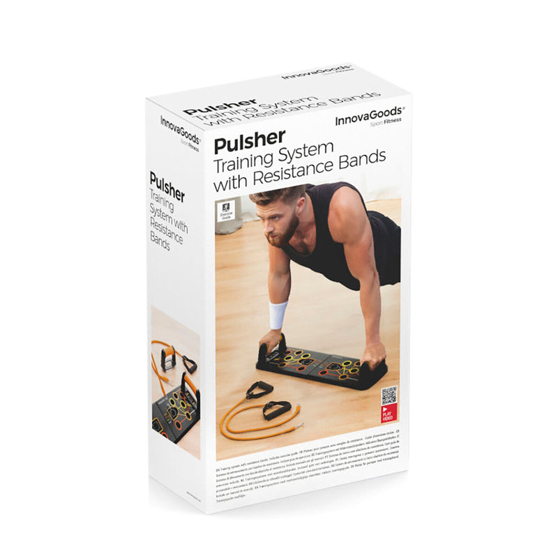 Push-Up Push-Up Bræt med modstandsbånd og øvelsesvejledning InnovaGoods (Refurbished A)