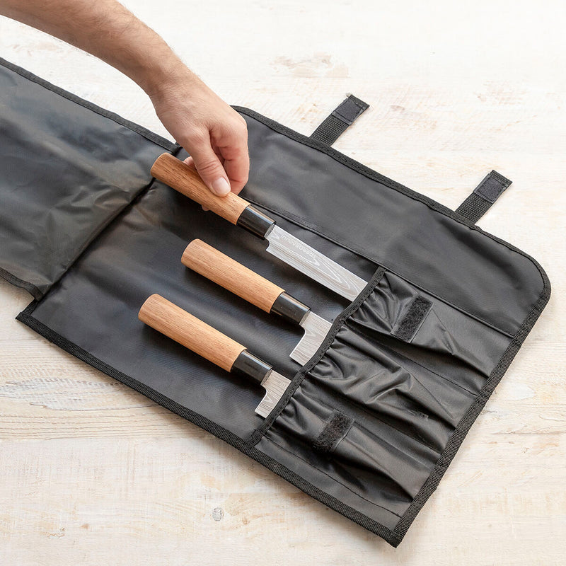 Sæt med knive med professionel bæretaske Damas·Q InnovaGoods