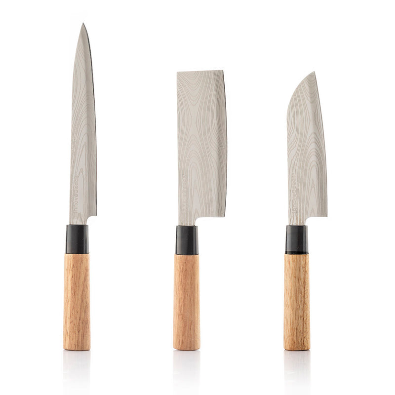 Sæt med knive med professionel bæretaske Damas·Q InnovaGoods