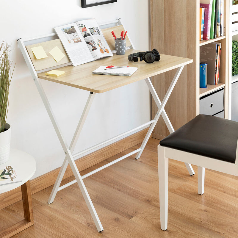 Foldbart skrivebord med hylde InnovaGoods (Refurbished A)