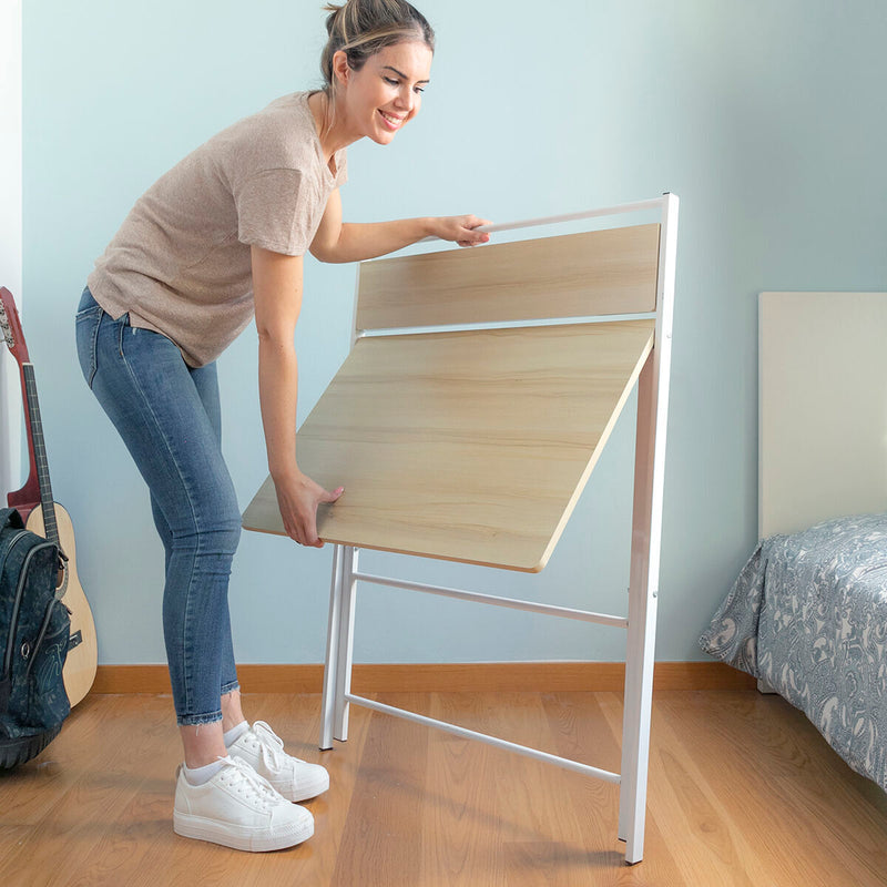 Foldbart skrivebord med hylde InnovaGoods (Refurbished A)