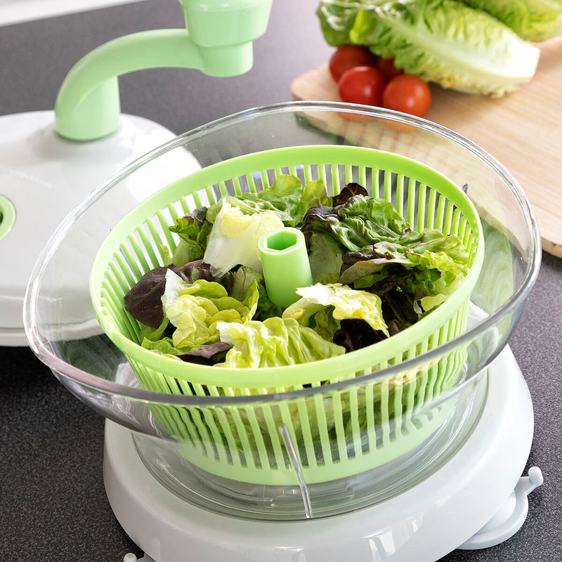 4-i-1 manuel salatslynge, hakker, og mixer med tilbehør og opskrifter Chopix InnovaGoods