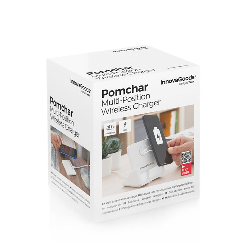 Trådløs multiposition oplader med stativ Pomchar InnovaGoods