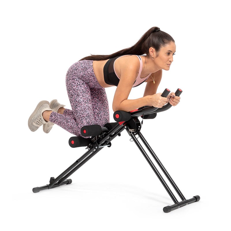 Folding Abdominal Machine med træningsguide Plawer InnovaGoods