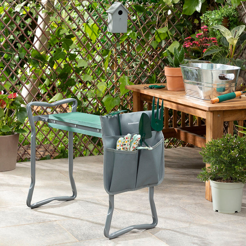 3-i-1 Folding Garden Seat med taske til Værktøj Situl InnovaGoods