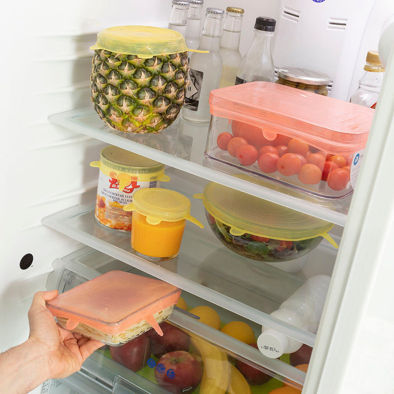 Sæt med 10 genanvendelige og justerbare køkkenlåg Lilyd InnovaGoods