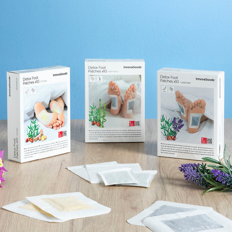 Detox Fod Plastre Lavender InnovaGoods 10 enheder