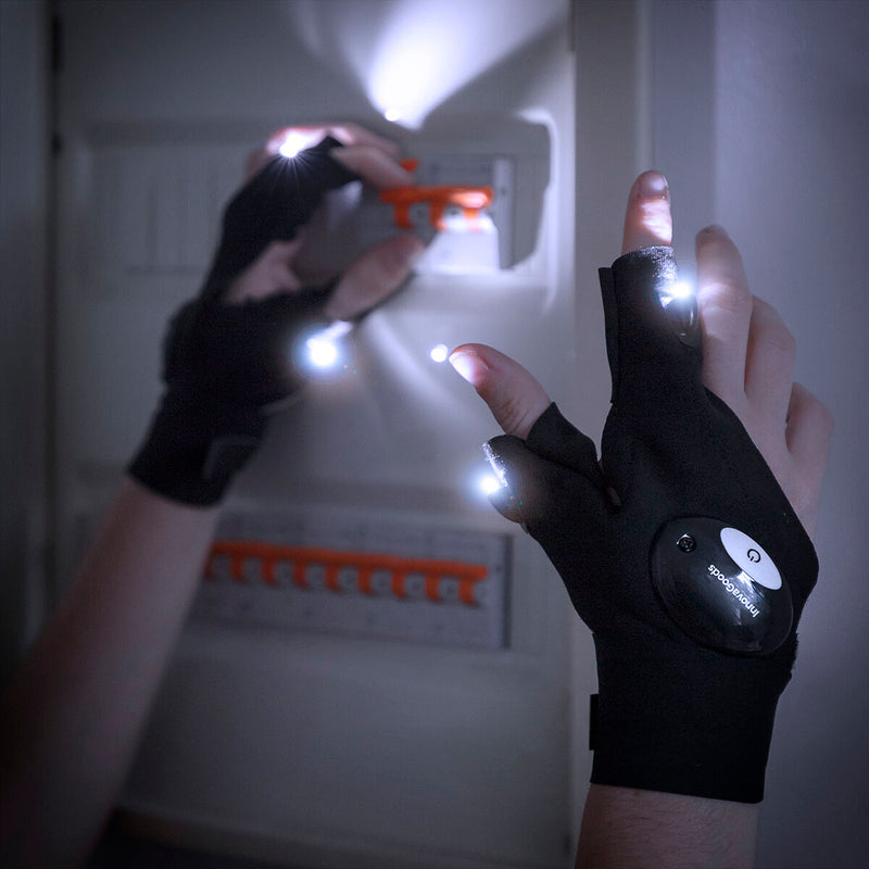 Handsker med LED-lys Gleds InnovaGoods 2 enheder