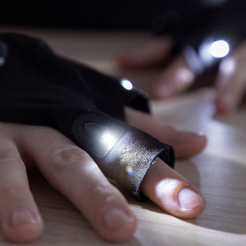 Handsker med LED-lys Gleds InnovaGoods 2 enheder