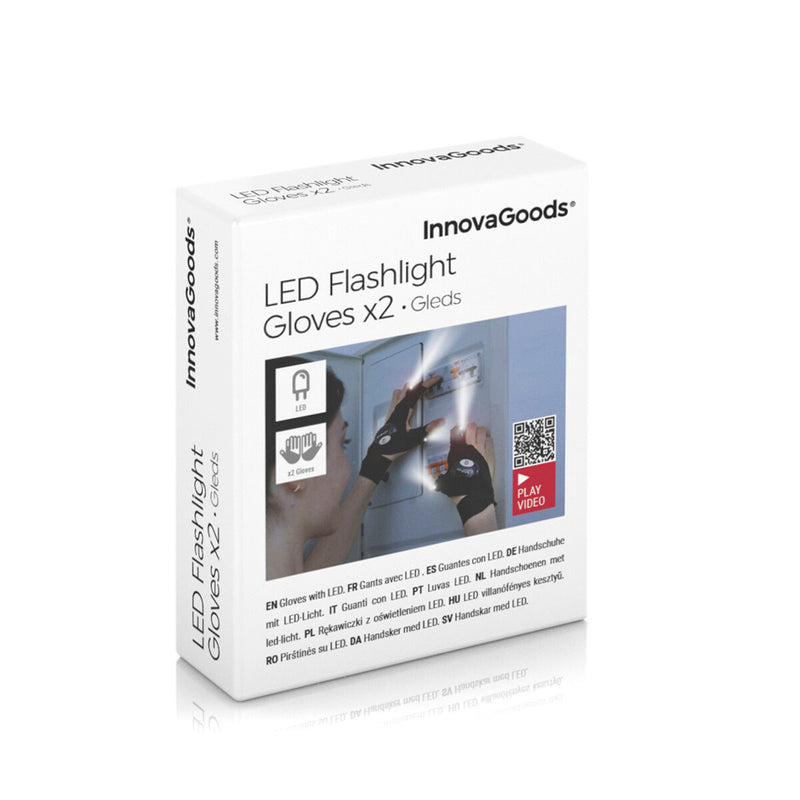 Handsker med LED-lys Gleds InnovaGoods 2 enheder