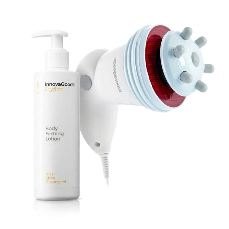 Anticellulite vibrationsmassagesæt med infrarødt lys 5-i-1 og opstrammende bodylotion InnovaGoods